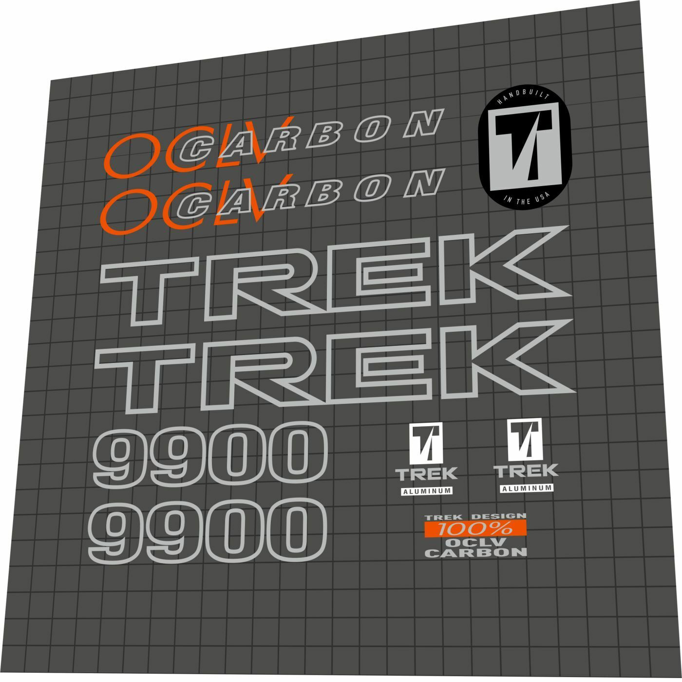 TREK 9900 (1994) OCLV Frame Decal Set - Bike Decal Replace