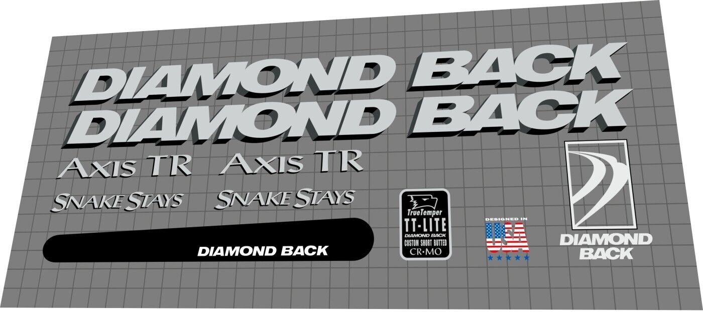 DIAMONDBACK Axis TR (1994) Frame Decal Set - Bike Decal Replace