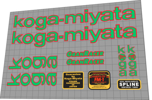 KOGA MIYATA Gran Racer (1995) Frame Decal Set