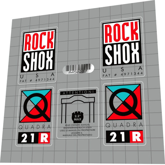 ROCKSHOX Quadra 21R (1995) Fork Decal Set
