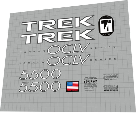 TREK 5500 (1995) OCLV Frame Decal Set - Bike Decal Replace