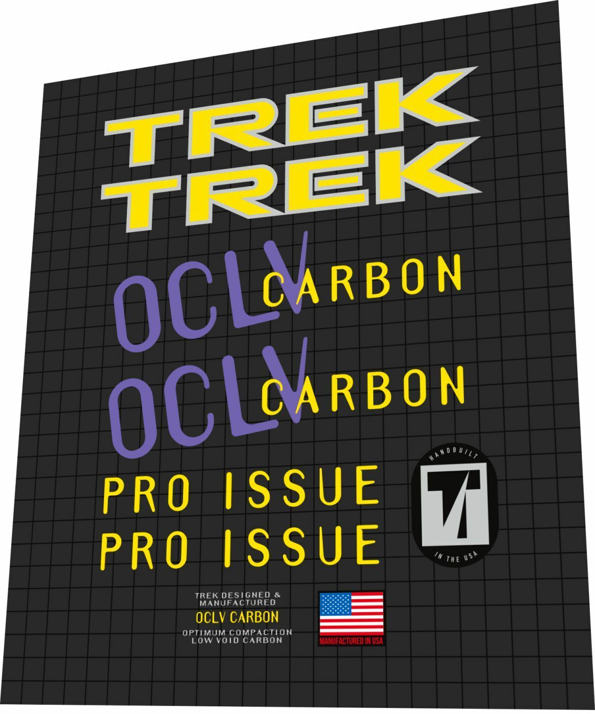 TREK 9900 (1995) OCLV Pro Issue Frame Decal Set - Bike Decal Replace