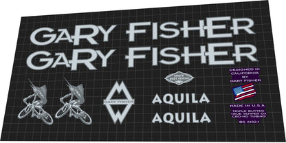 GARY FISHER Aquila (1996) Frame Decal Set - Bike Decal Replace