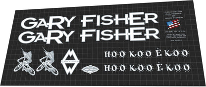 GARY FISHER Hoo Koo E Koo (1996) Frame Decal Set - Bike Decal Replace