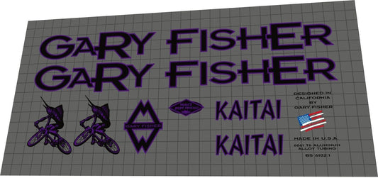 GARY FISHER Kaitai (1996) Frame Decal Set - Bike Decal Replace