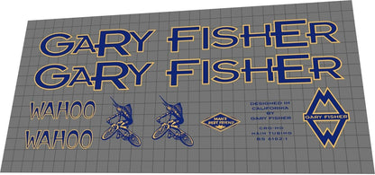 GARY FISHER Wahoo (1996) Frame Decal Set - Bike Decal Replace