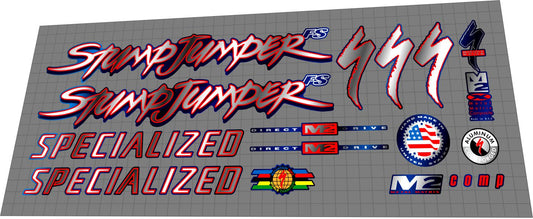 SPECIALIZED Stumpjumper M2 FS Comp (1996) Frame Decal Set