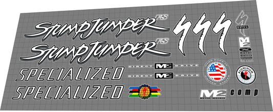SPECIALIZED Stumpjumper M2 FS Comp (1996) Frame Decal Set