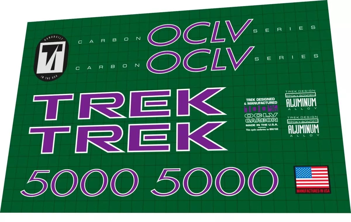 TREK 5000 (1995) Frame Decal Set