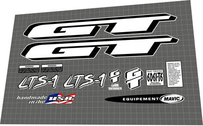 GT LTS 1 (1996) Frame Decal Set