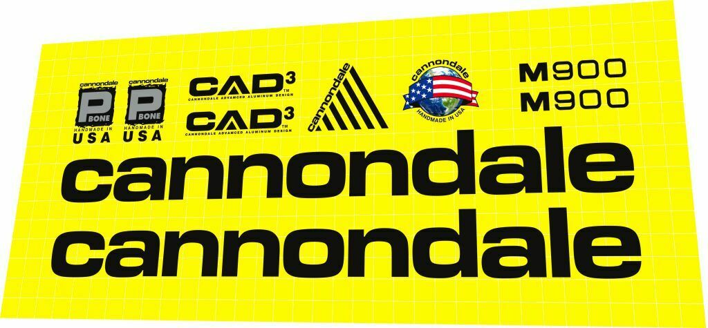 CANNONDALE M900 (1996) CAAD3 Frame Decal Set - Bike Decal Replace