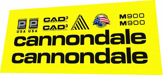 CANNONDALE M900 (1996) CAAD3 Frame Decal Set - Bike Decal Replace