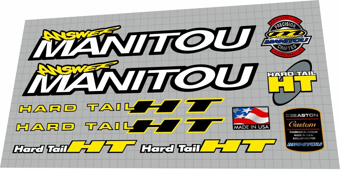 MANITOU Answer (1996) HT Fork Decal Set - Bike Decal Replace