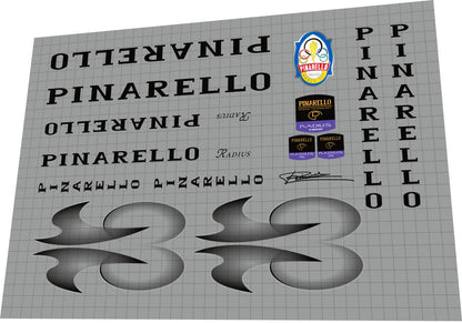 PINARELLO Radius (1996) Frame Decal Set - Bike Decal Replace