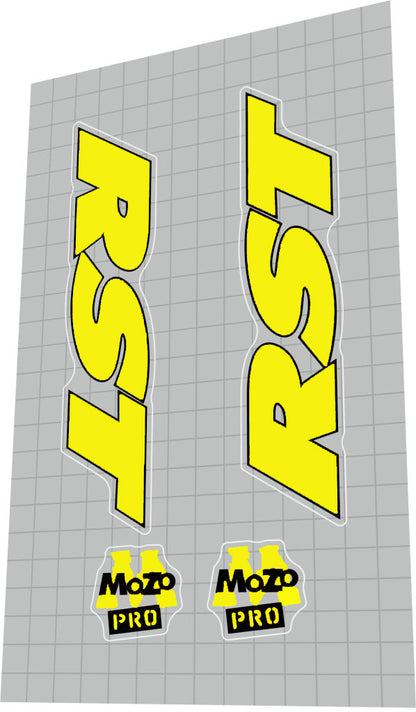 RST Mozo Pro (1996) Fork Decal Set - Bike Decal Replace