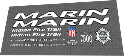 MARIN Indian Fire Trail (1997) Frame Decal Set - Bike Decal Replace