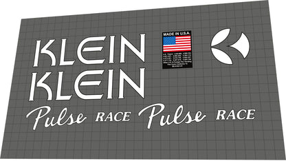 KLEIN Pulse (1997) Race Decal Set - Bike Decal Replace