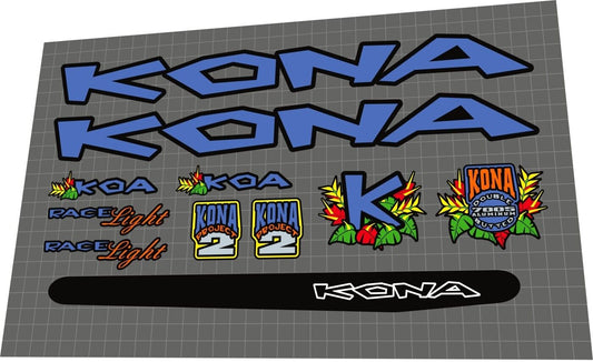 KONA Koa (1997) Frame Decal Set - Bike Decal Replace