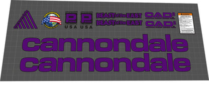 CANNONDALE Beast of the East (1997) Frame Decal Set - Bike Decal Replace