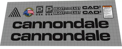 CANNONDALE Beast of the East (1997) Frame Decal Set - Bike Decal Replace