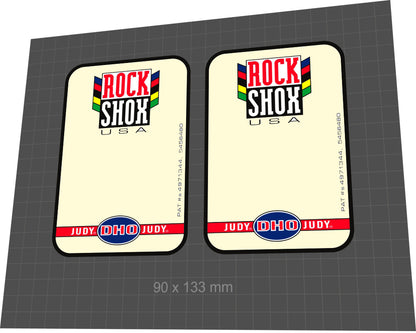 ROCKSHOX Judy (1997) DH0 Fork Decal Set - Bike Decal Replace