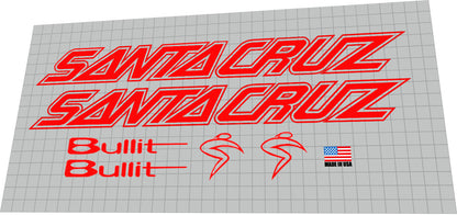 SANTA CRUZ Bullit 1 (1998-2005) Frame Decal Set - Bike Decal Replace