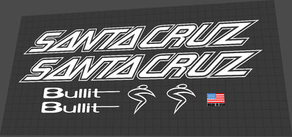 SANTA CRUZ Bullit 1 (1998-2005) Frame Decal Set - Bike Decal Replace