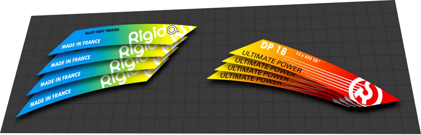 RIGIDA DP 18 Ultimate Power (1998) Rim Decal Set