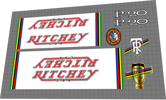 RITCHEY P-20 (1998) Frame Decal Set
