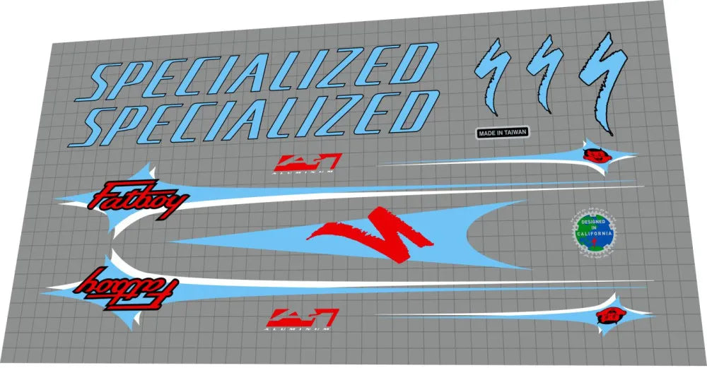 SPECIALIZED Fatboy A1 (1998) Frame Decal Set