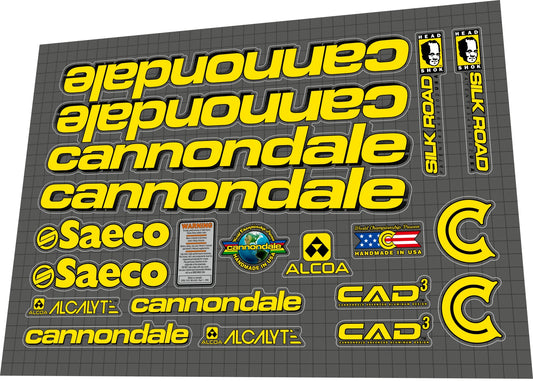 CANNONDALE Saeco Team (1998) CAAD3 Silk Road Frame Decal Set