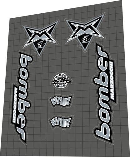 MARZOCCHI Bomber (1998) BAM Z2 Fork Decal Set - Bike Decal Replace