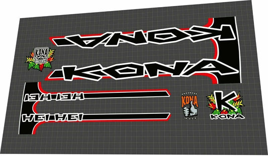 KONA Hei Hei (1999) Frame Decal Set - Bike Decal Replace