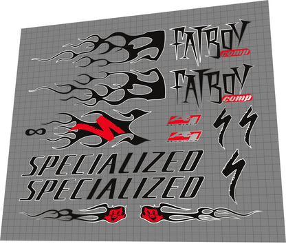 SPECIALIZED Fatboy A1 Comp (1999) Frame Decal Set