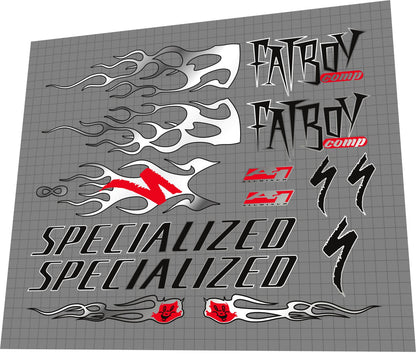 SPECIALIZED Fatboy A1 Comp (1999) Frame Decal Set