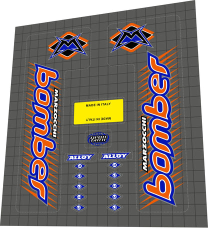 MARZOCCHI Bomber (1999) Alloy Z1-Z5 Fork Decal Set - Bike Decal Replace