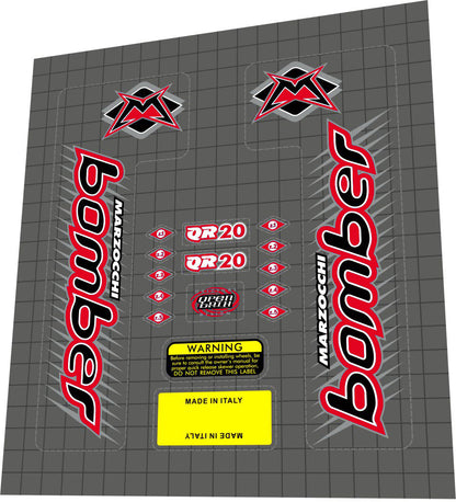 MARZOCCHI Bomber (1999) QR20 Z1-Z5 Fork Decal Set - Bike Decal Replace