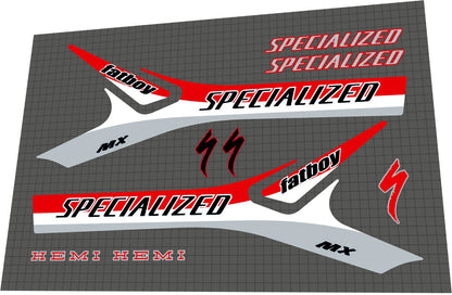 SPECIALIZED Fatboy (1999) Hemi MX Frame Decal Set - Bike Decal Replace