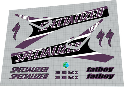SPECIALIZED Fatboy (1999) Hemi Team 20' Frame Decal Set - Bike Decal Replace