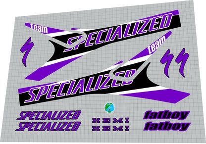 SPECIALIZED Fatboy (1999) Hemi Team 20' Frame Decal Set - Bike Decal Replace