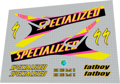 SPECIALIZED Fatboy (1999) Hemi Team 20' Frame Decal Set - Bike Decal Replace