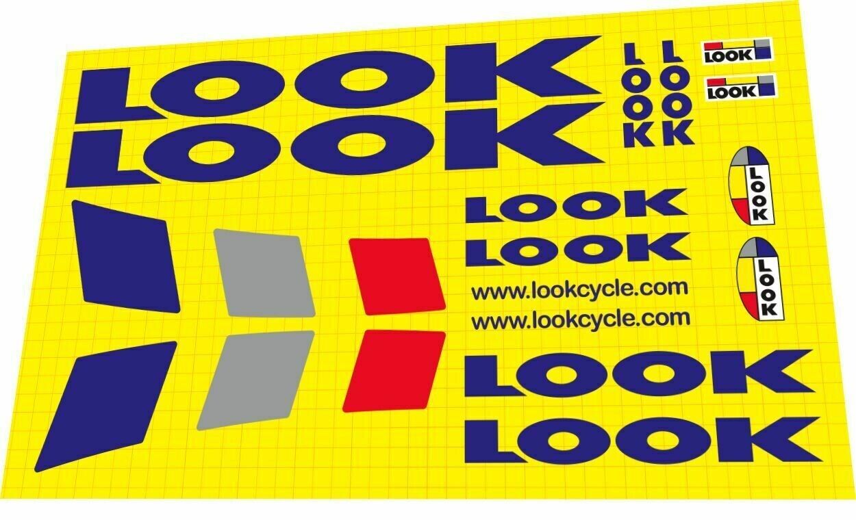 LOOK KG 396 (2000) Frame Decal Set - Bike Decal Replace