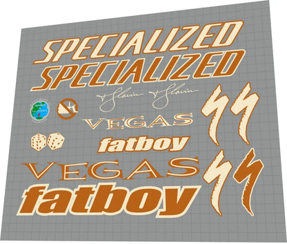 SPECIALIZED Fatboy Vegas TJ Lavin (2000) Frame Decal Set