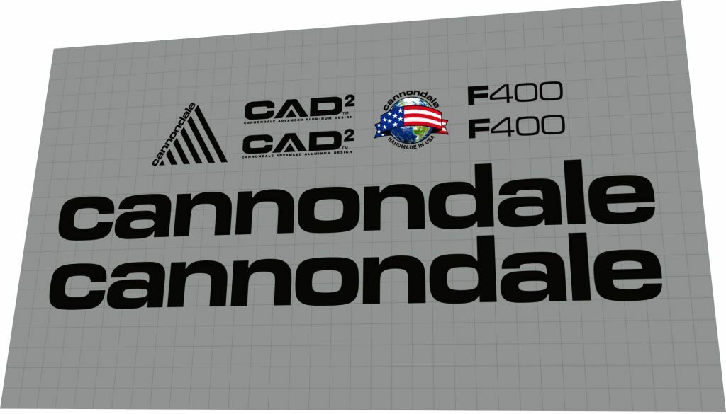 CANNONDALE F400 (2000) CAAD2 Frame Decal Set - Bike Decal Replace