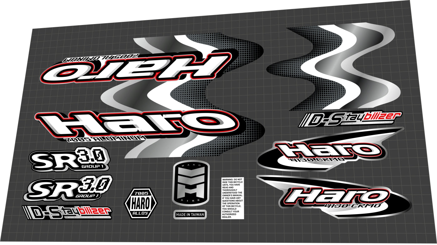 HARO Group 1 SR 3.0 (2001) Frame Decal Set