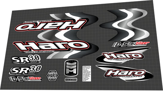 HARO Group 1 SR 3.0 (2001) Frame Decal Set