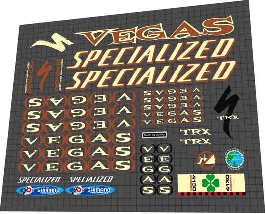 SPECIALIZED Fatboy Vegas TRX (2001) Frame Decal Set
