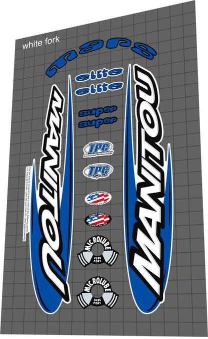 MANITOU Mars (2001) Fork Decal Set - Bike Decal Replace