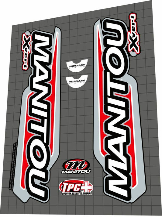 MANITOU X-Vert (2001) Fork Decal Set - Bike Decal Replace