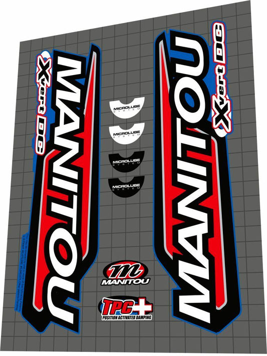 MANITOU X-Vert (2001) DC Fork Decal Set - Bike Decal Replace